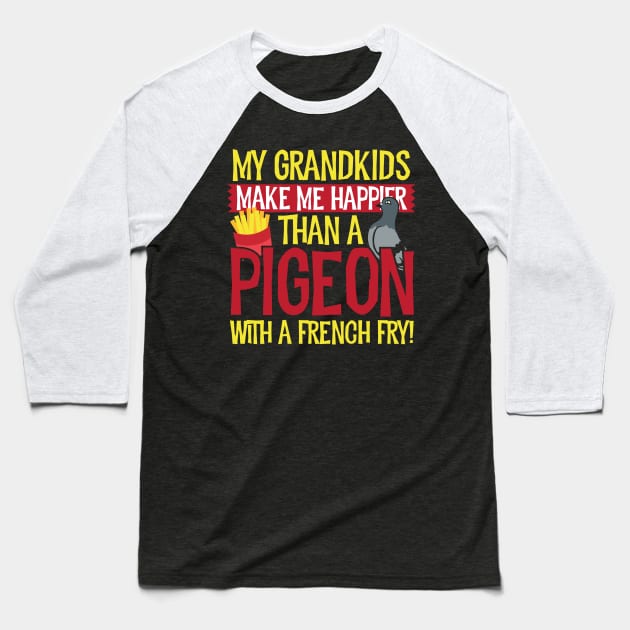 Christmas Gift for Grandparents Who Love Grandkids Baseball T-Shirt by chrisandersonis